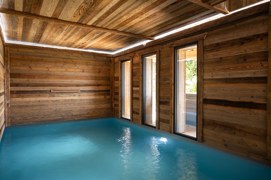 piscine intérieure bellevue location chalet vosges
