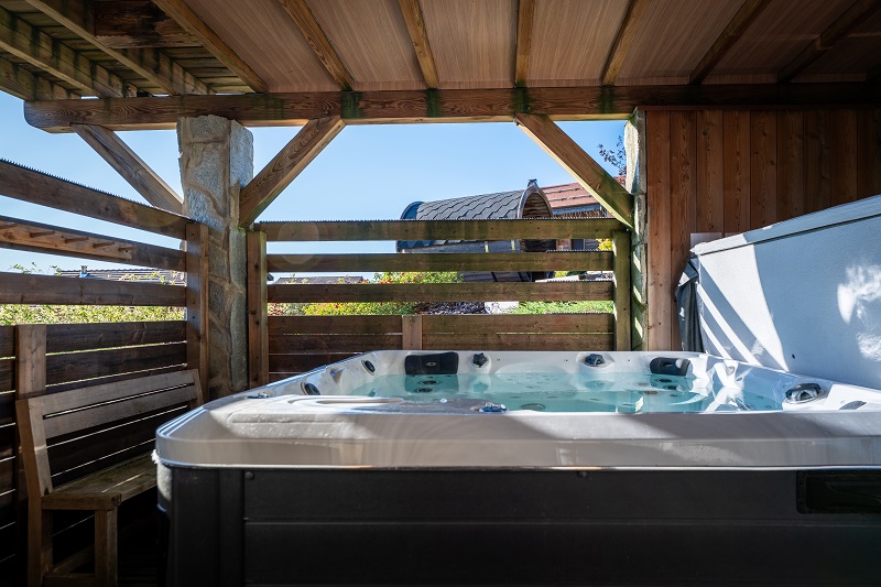 sauna jacuzzi spa cimes location chalet gerardmer vosges vacances famille groupe