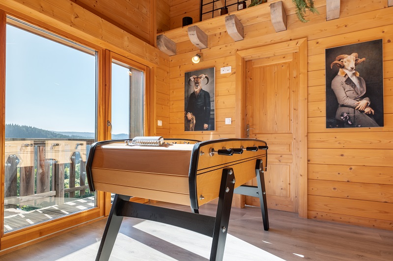 babyfoot cimes location chalet gerardmer vosges vacances famille groupe