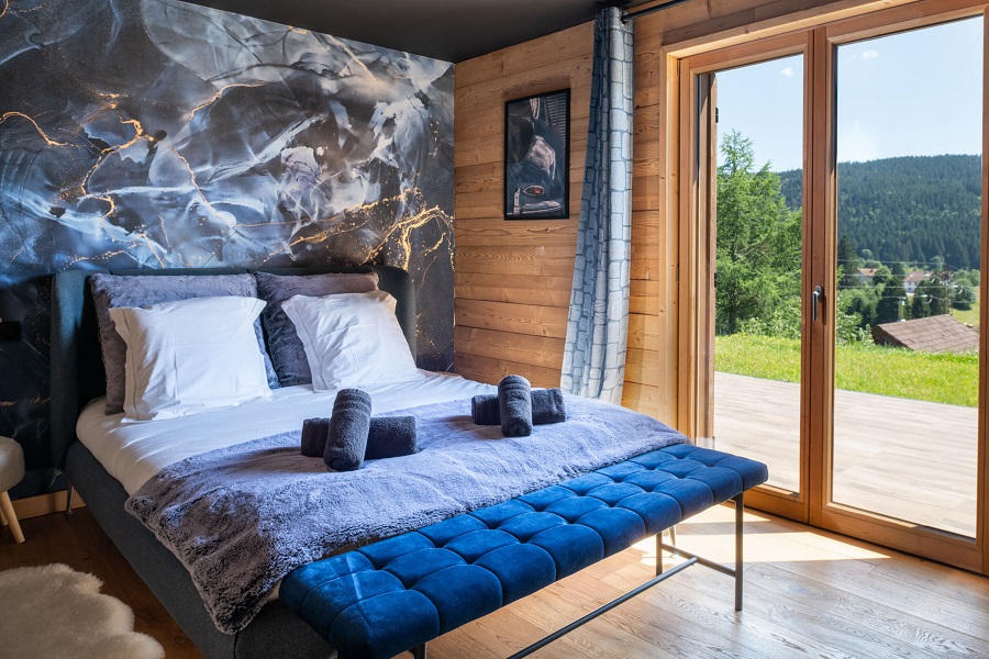Chambre 3 Emeraude location chalet vosges