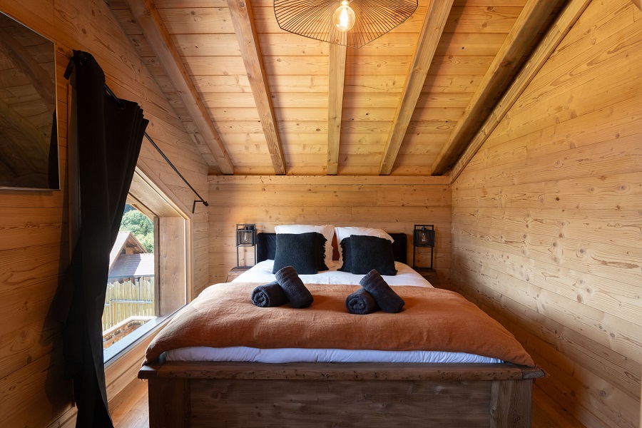 Chambre 1 Chalet Emeraude location chalet vosges