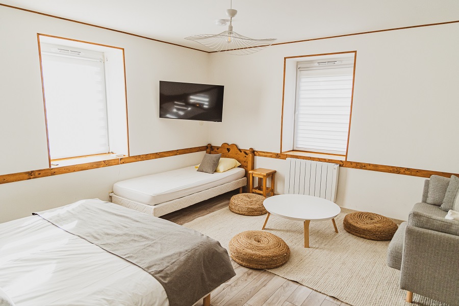 chambre trois charbonniere location gite gerardmer vosges vacances famille groupe